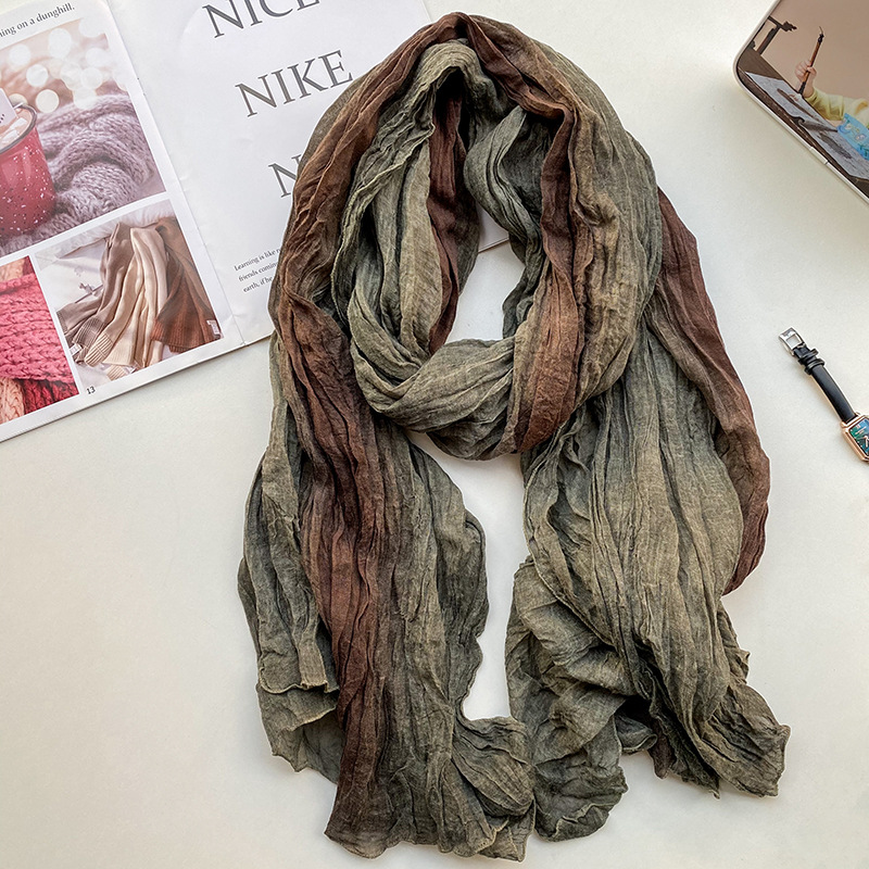 VREOVOR レトロエスニックスタイルスカーフ女性絞り染め - Silk Painting Dye のレビューと価格