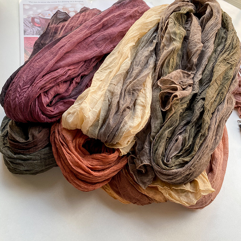 VREOVOR レトロエスニックスタイルスカーフ女性絞り染め - Silk Painting Dye のレビューと価格