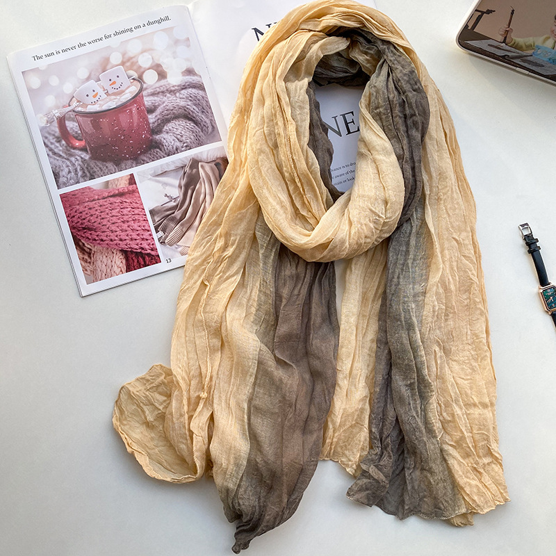 VREOVOR レトロエスニックスタイルスカーフ女性絞り染め - Silk Painting Dye のレビューと価格