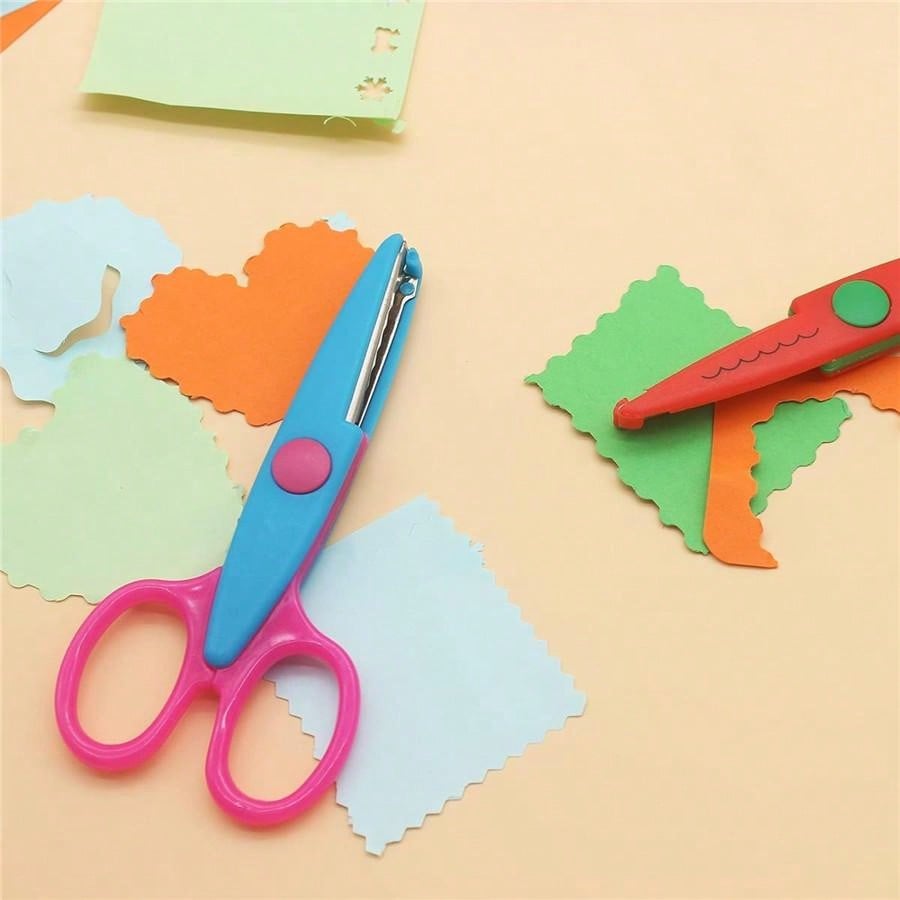 子供用安全はさみセット 6種類の異なる形状 ステンレス製 P - Art Craft 4 Years Old のレビューと価格