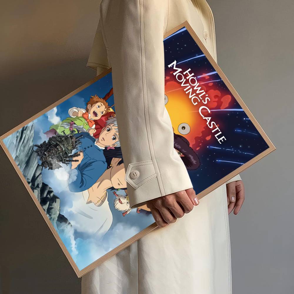 ムービー「ハウルの動く城」ホワイトペーパーポスター 防水紙ス - Art Craft Movement のレビューと価格