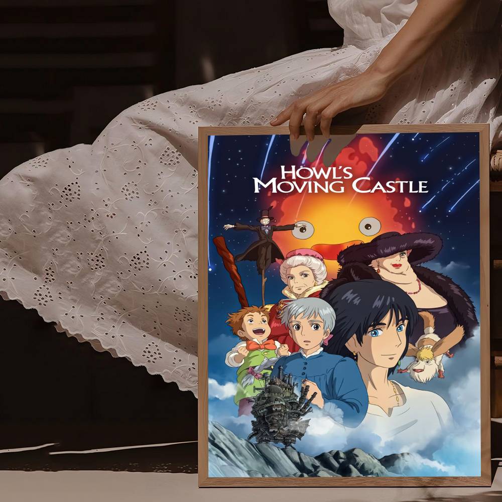 ムービー「ハウルの動く城」ホワイトペーパーポスター 防水紙ス - Art Craft Movement のレビューと価格